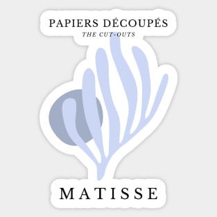 Henri Matisse Cut Outs Blue Remake Museum Matisse Sticker